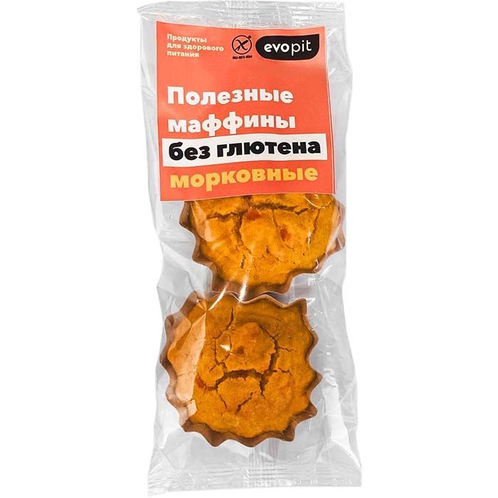Морковный маффин глютена EVOPIT 180г