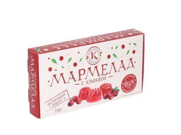Мармелад с клюквой 190г