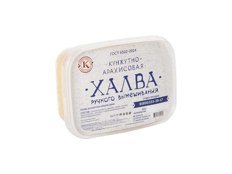 Халва кунжутно-арахисовая 250г коррекс