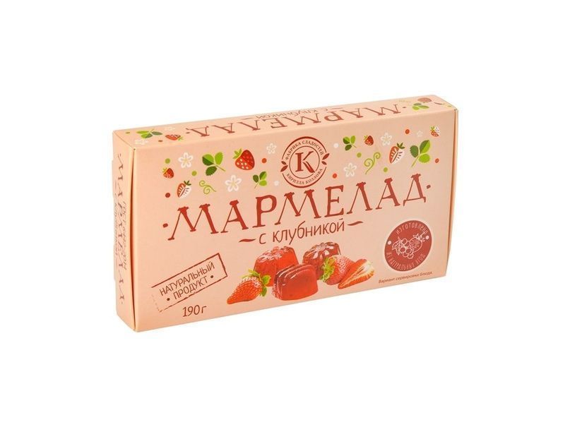 Мармелад с клубникой 190г