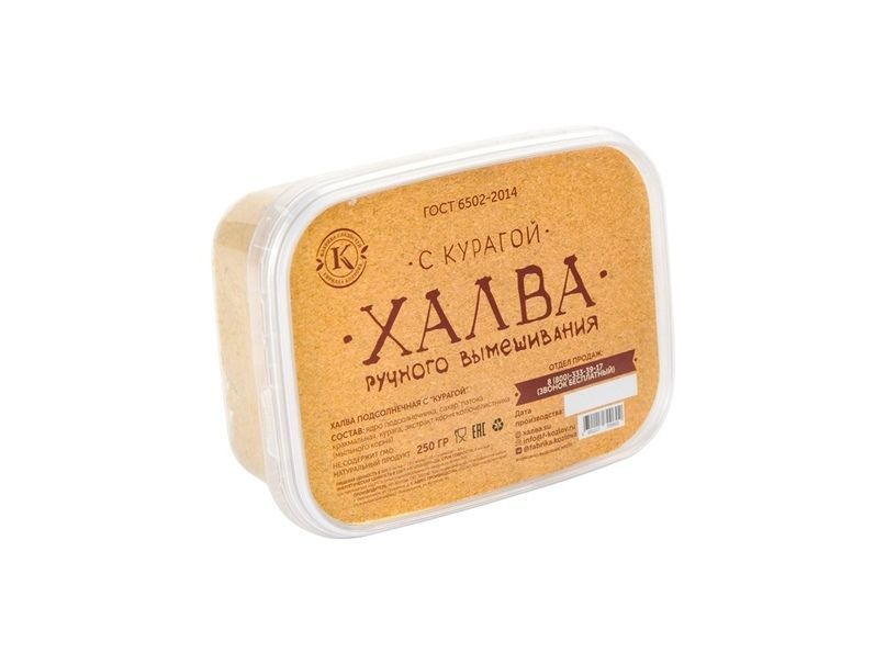 Халва с курагой 250г коррекс